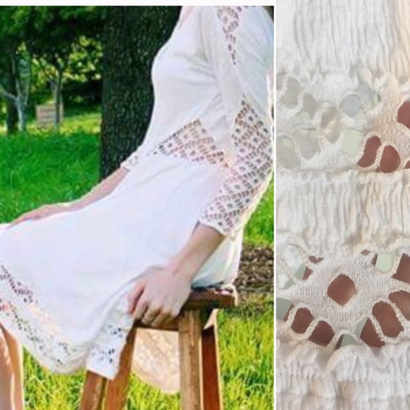 Gorgeous Free People lace cutout dress! - Picture 5 of 7